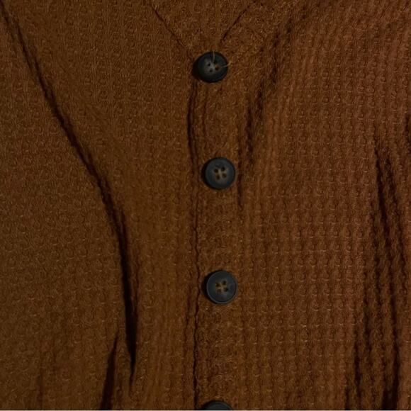 Sky & Sparrow Waffle Knit Tie-Front Cardigan - Size XS - Picture 3 of 4